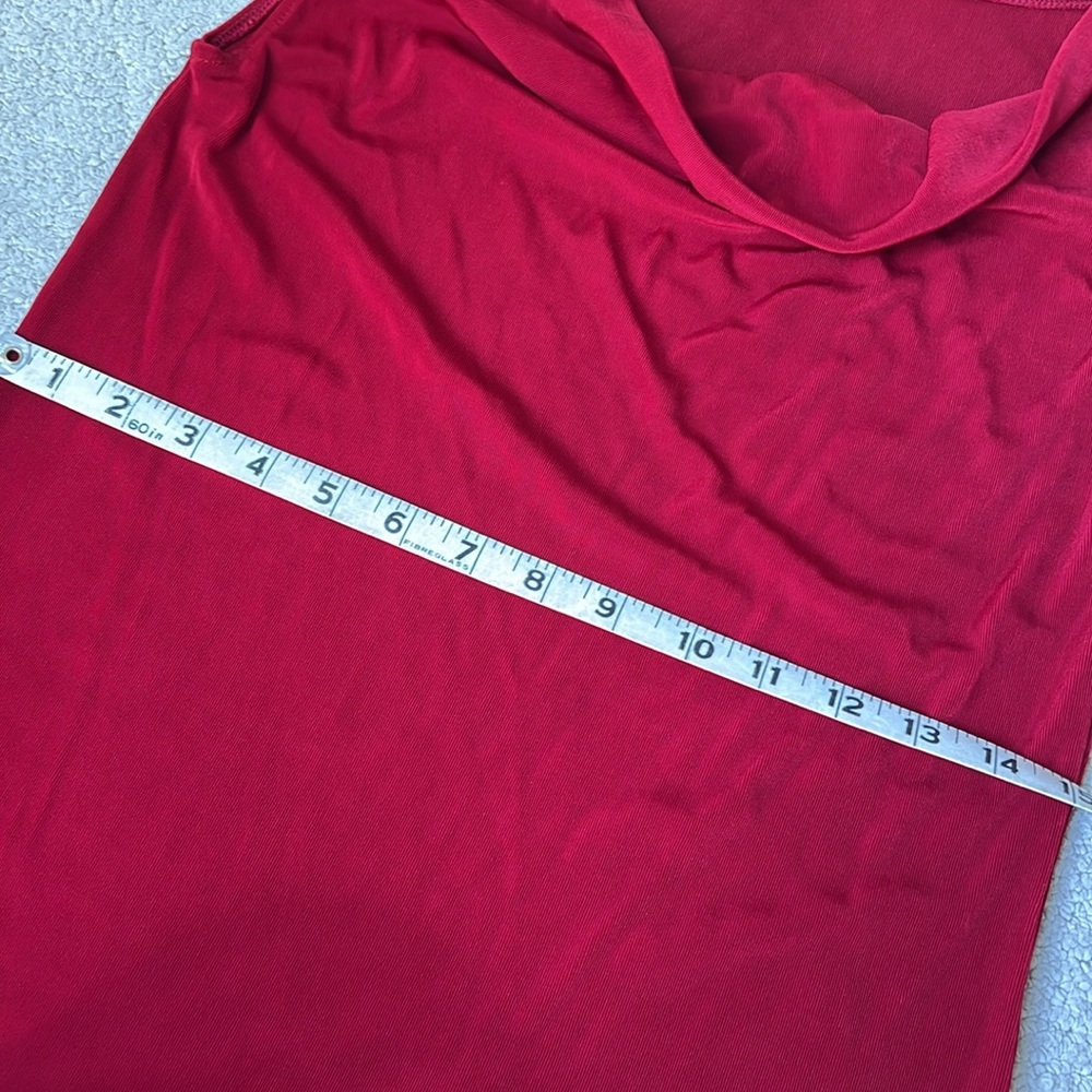 Boston Proper Elegant Ruby Red Sleeveless Top - image 6